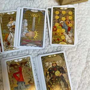Miniature tarot cards